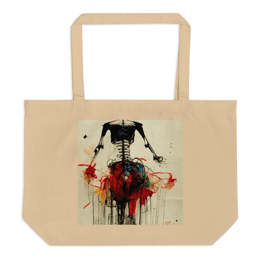 Vibrant Skeleton Splatter Tote product image (1)