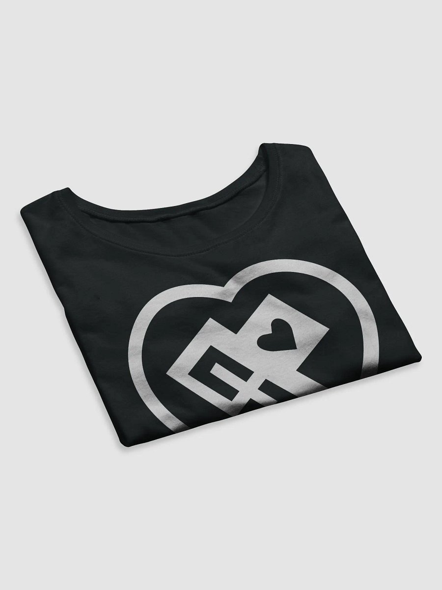 OptimusProcrastinus HeartChip in Heart Cropped T-Shirt (White) product image (21)