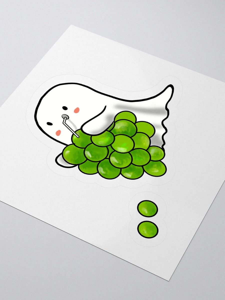 Grape-Eating Ghost Kiss Cut Stickers product image (12)