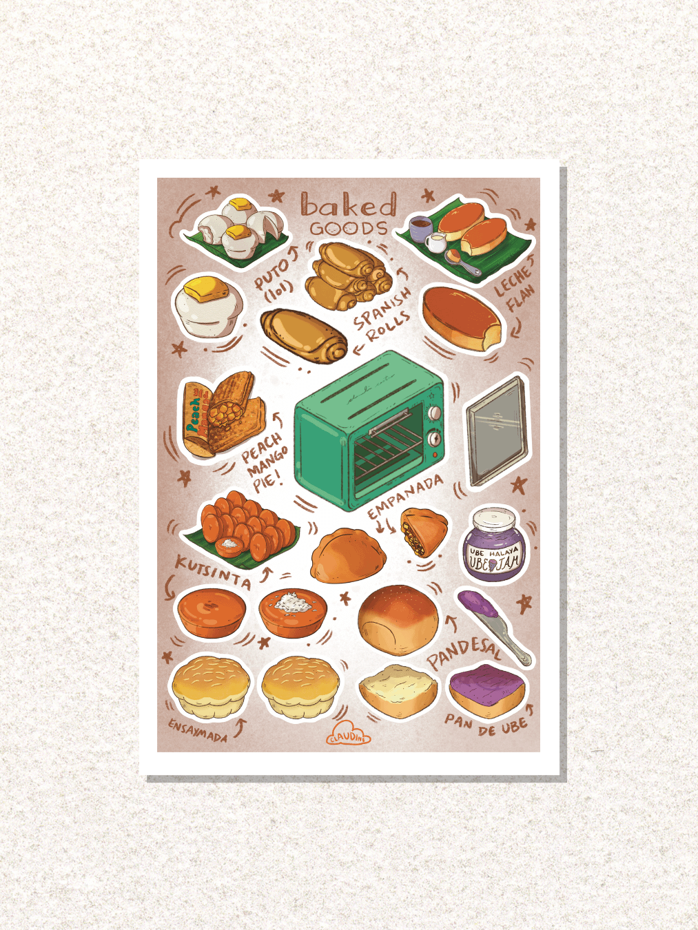 Filipino Baked Goods Postcard product image (2)