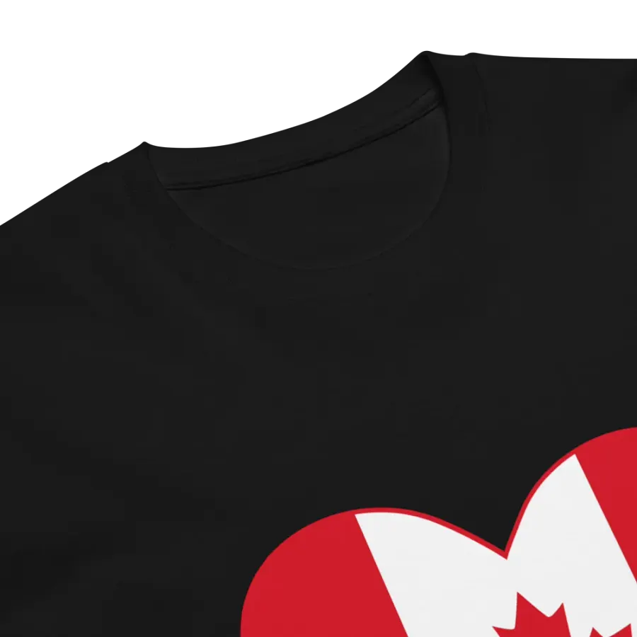 Canadian Flag Heart Unisex T-Shirt product image (10)