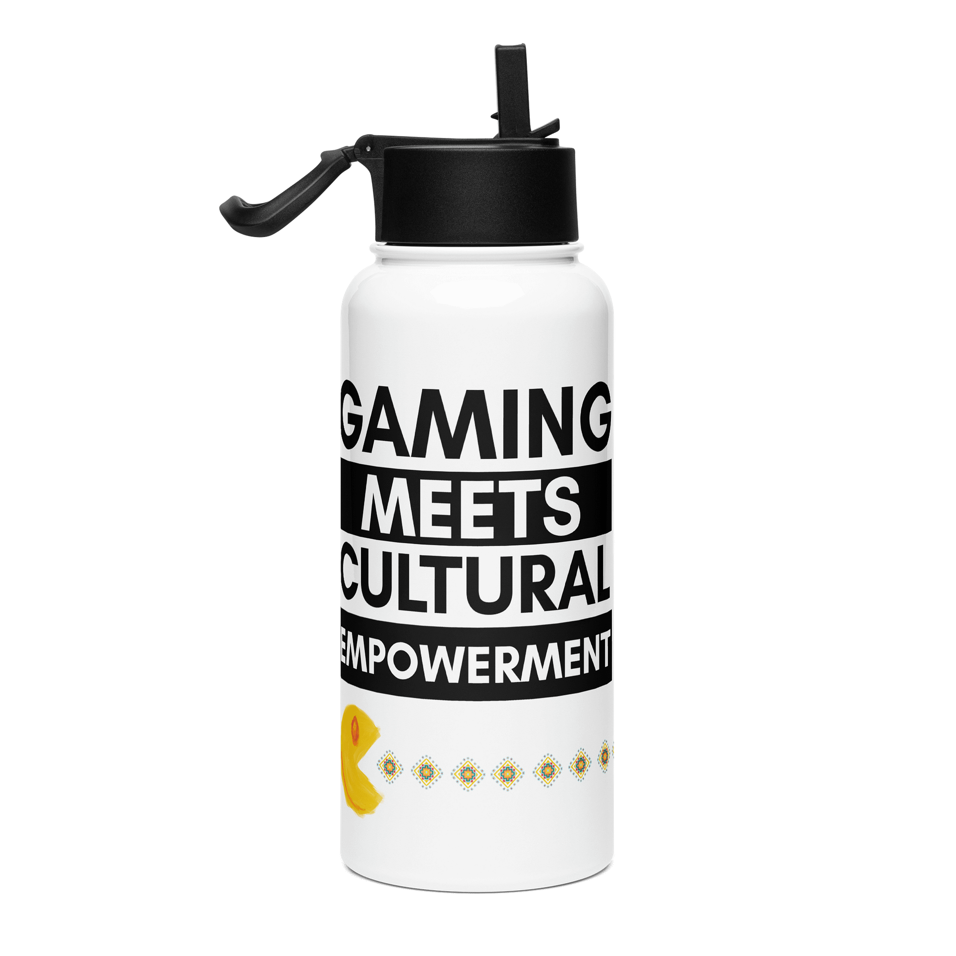 Gaming Meets Cultural Empowerment Fusion Stainless Steel Bottle product image (1)