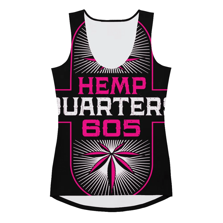 HempQuarters Pink Logo Tank Top product image (3)