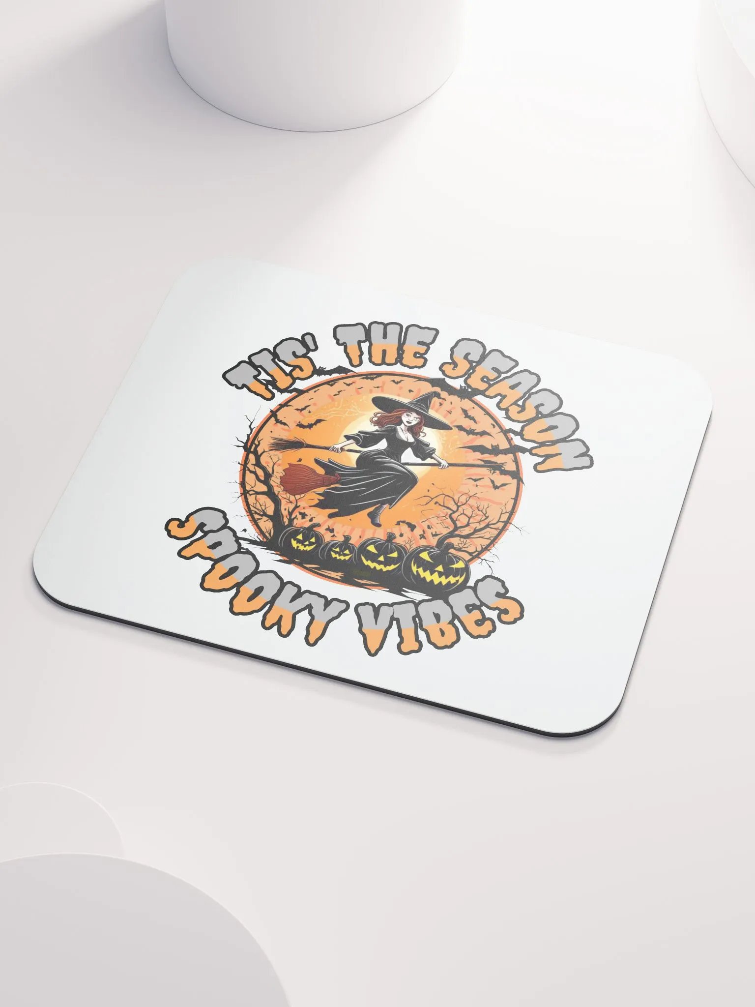 Tis The Season Spooky Vibes Witchy Halloween Mouse Pad product image (3)
