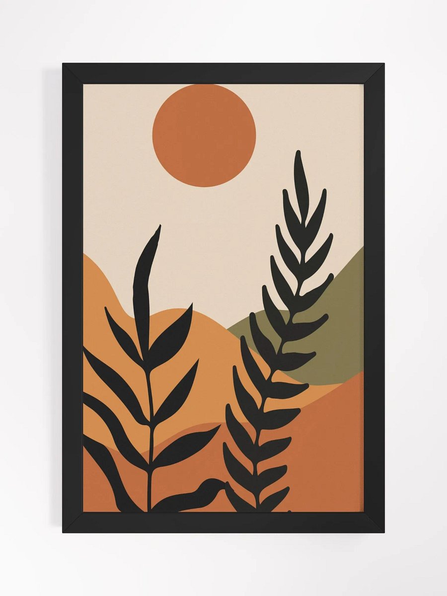 Enchanting Earthy Leaves Framed Poster product image (1)