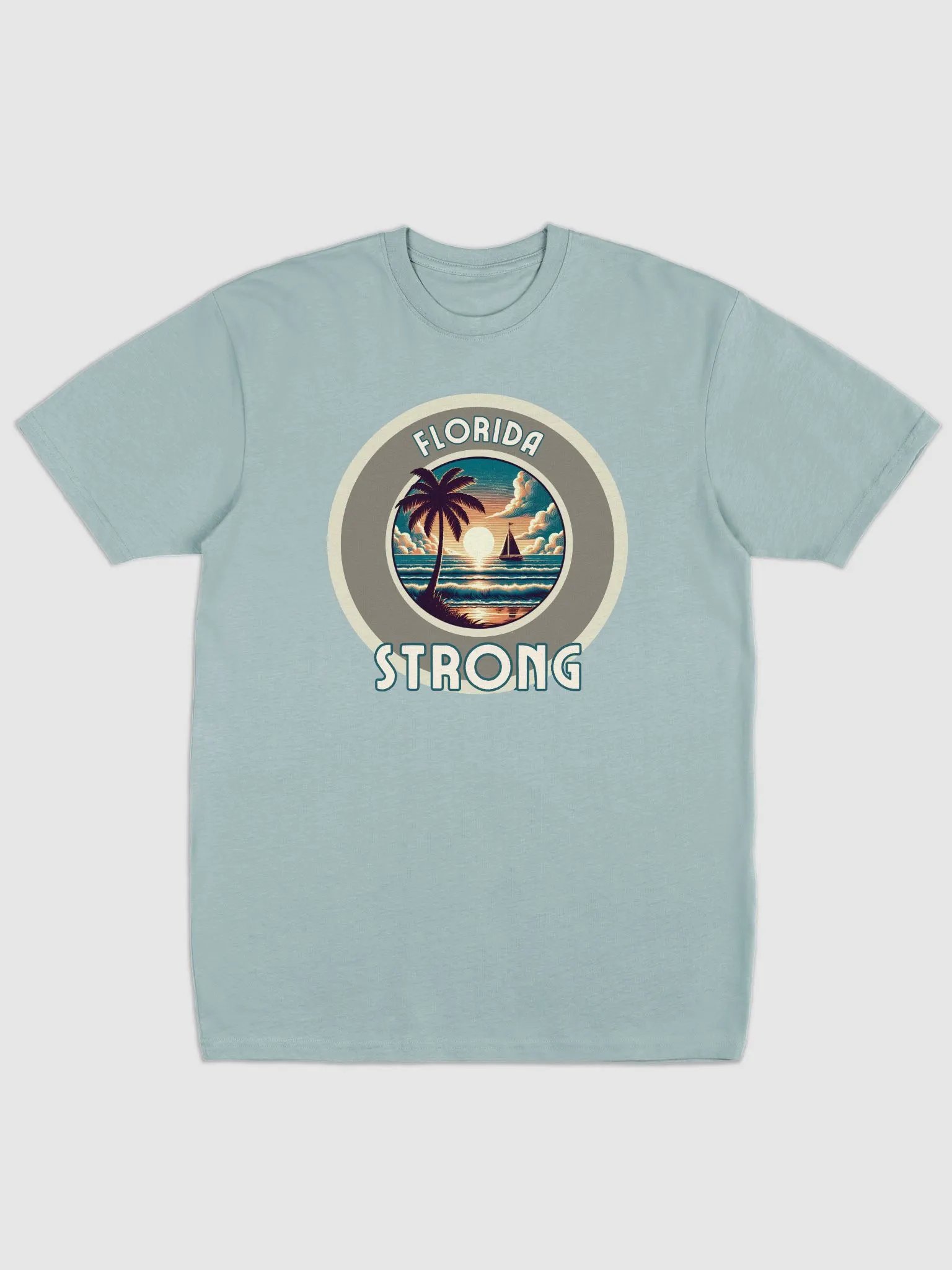 Florida Strong T-Shirt Beach Sailboat Rising Sun product image (1)