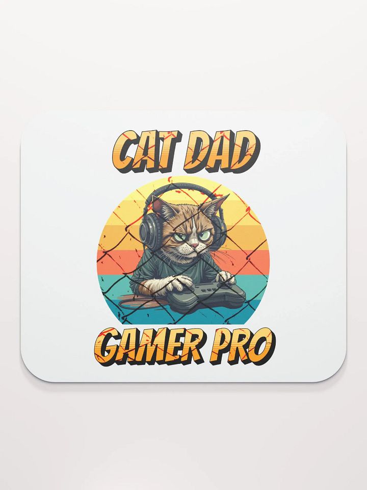 Cat Dad Gamer Pro Mouse Pad product image (1)