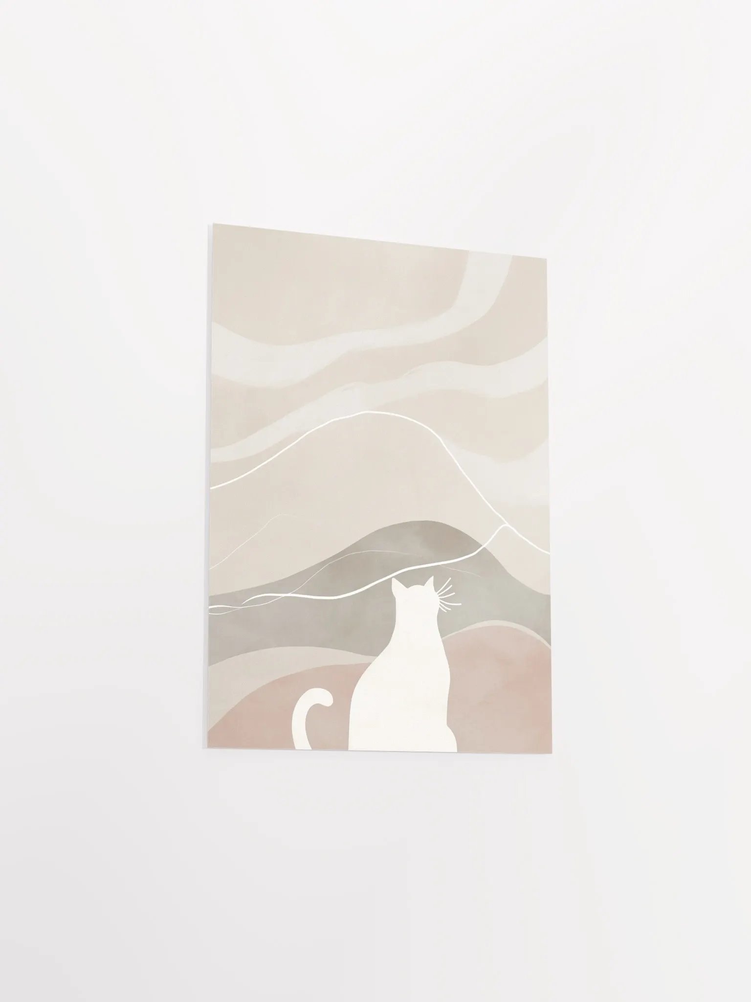 Minimalist Cat Silhouette Poster product image (5)