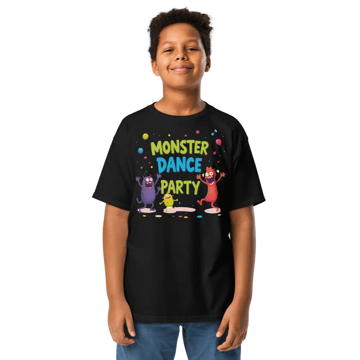 Monster Dance Party - Groovy Moves Kids Tee product image (1)