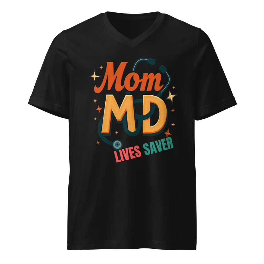 Mom MD, LIVESAVER V-Neck Tee product image (1)