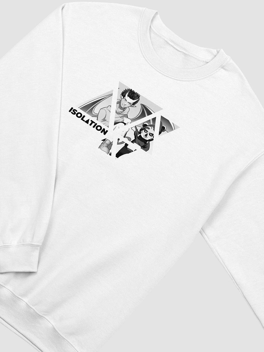ISOL▲TION — S&J DUO — CREWNECK SWEATSHIRT — B&W TRIANGLES product image (3)