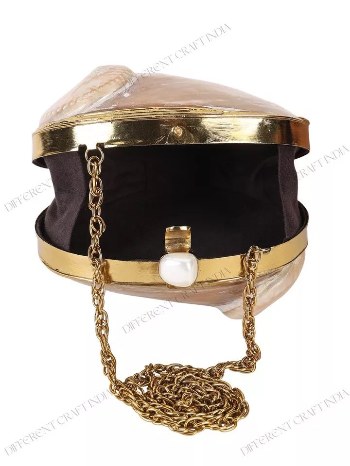 Luxurious White Abalone Seashell purse Sirena Shell minaudiere mini clutch bag product image (3)