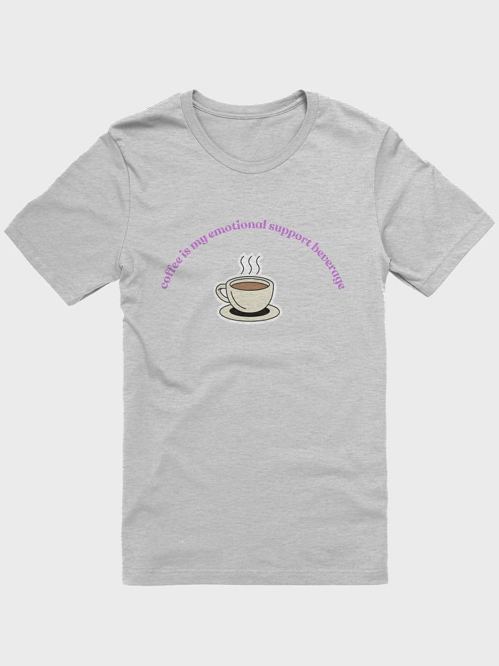Coffee=Emotional Support T-Shirt (purple) product image (1)