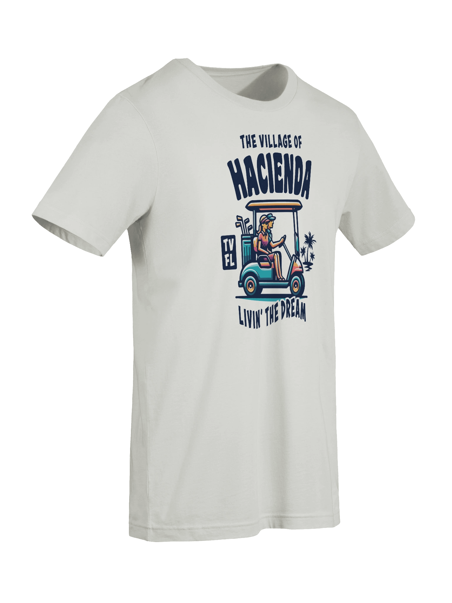 The Village of Hacienda TV FL Golf Cart Design T-Shirt product image (80)