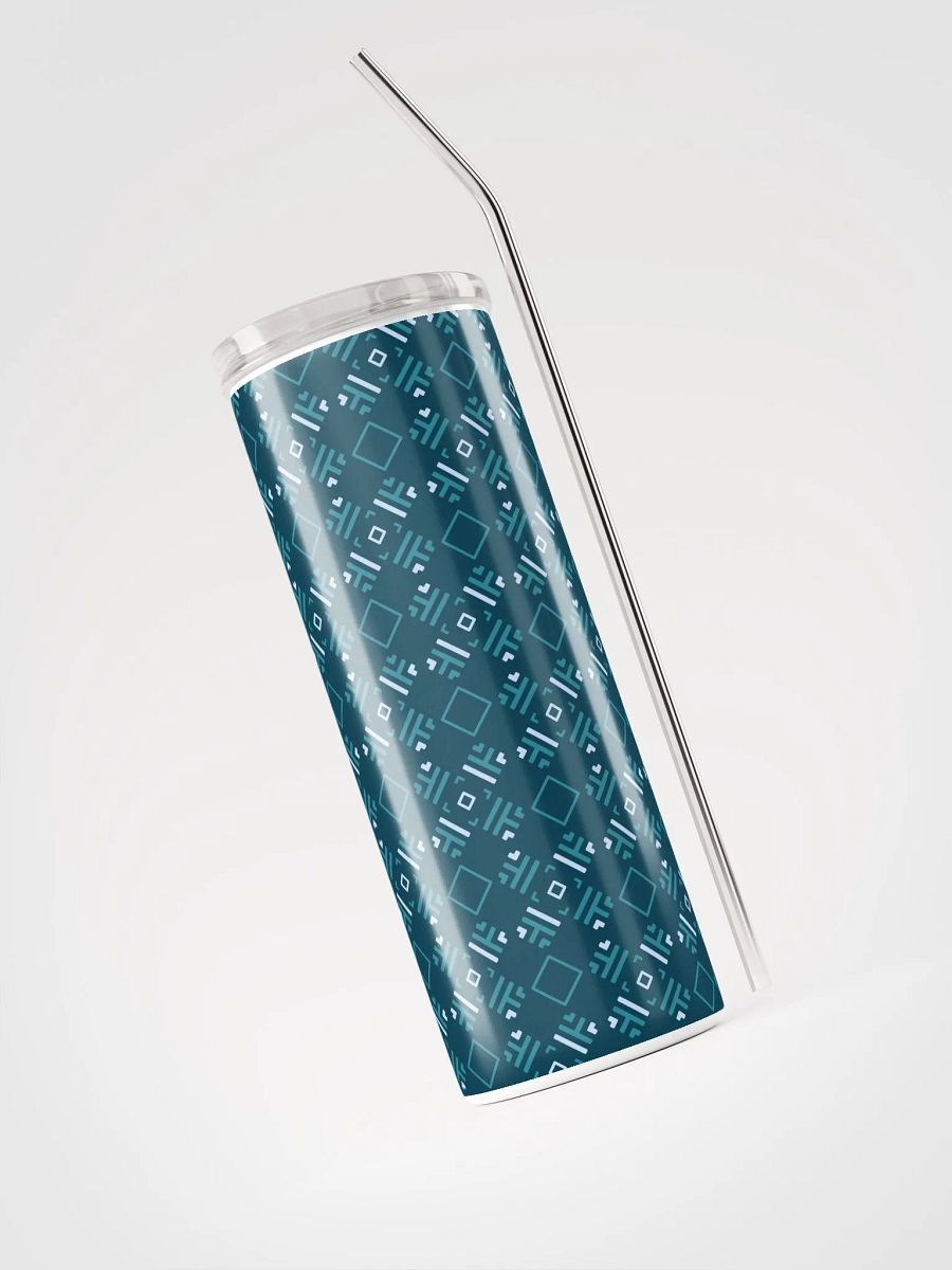 Facet Fantastic Blue Geometric Stainless Steel Tumbler product image (3)