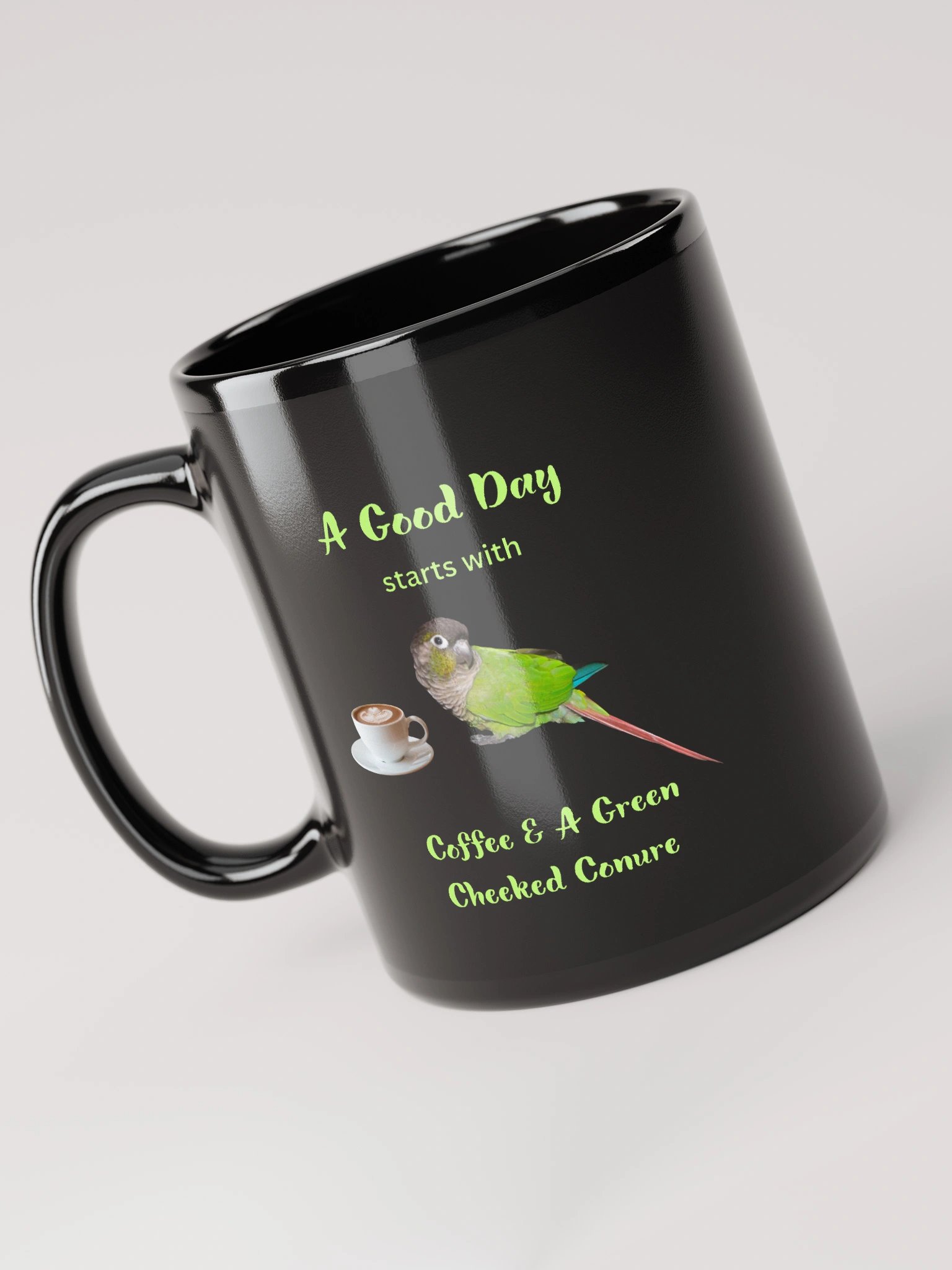Green Cheeked Conure Coffee Mug product image (3)