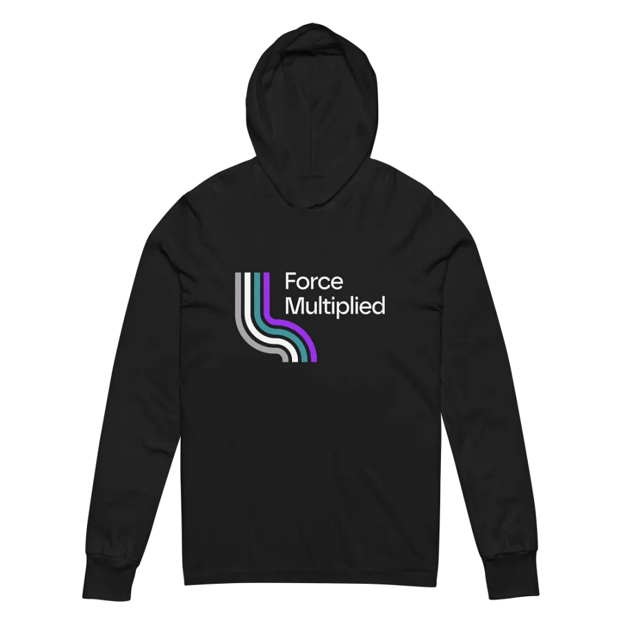 RO Bella + Canvas Waterfall Long Sleeve Hooded Tee product image (3)