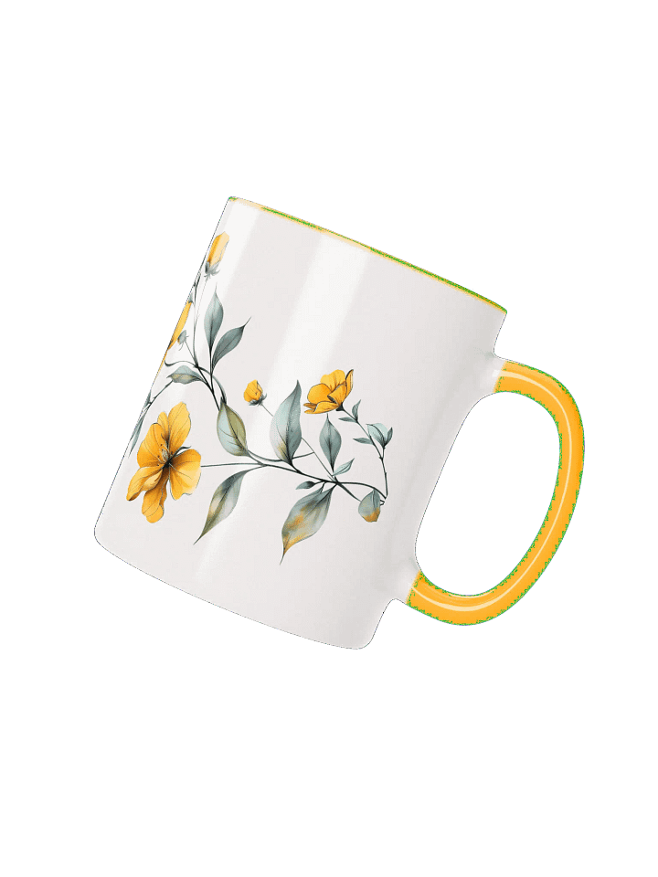Yellow Blossom Bliss Ceramic Mug product image (4)
