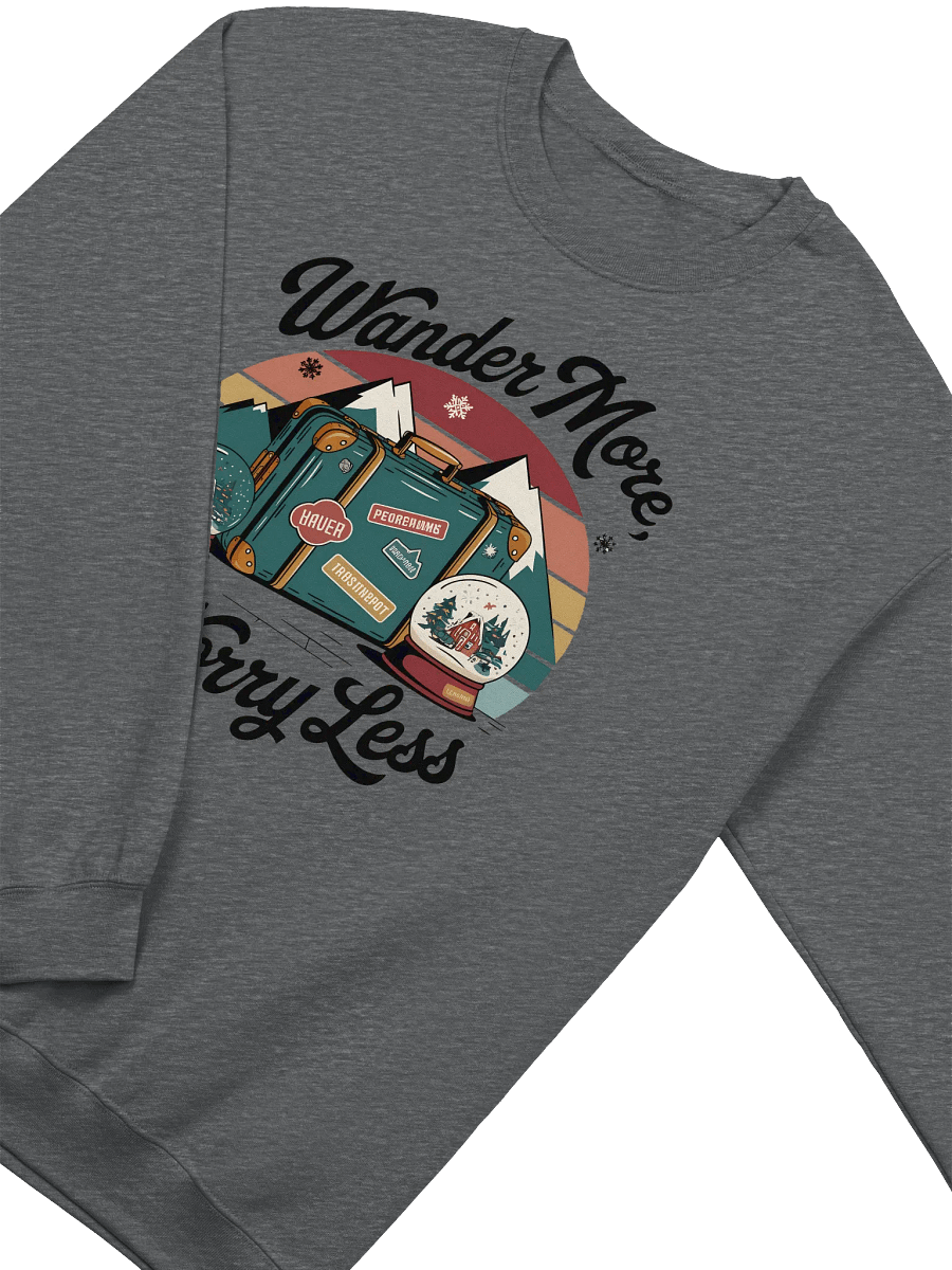 Wanderlust Vintage Christmas Sweatshirt – Cozy Holiday Style for All product image (2)