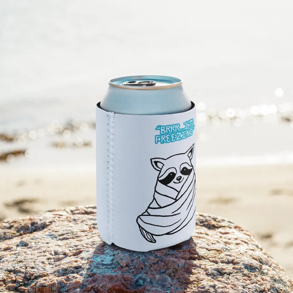 Chilly Raccoon Can Cooler product image (10)