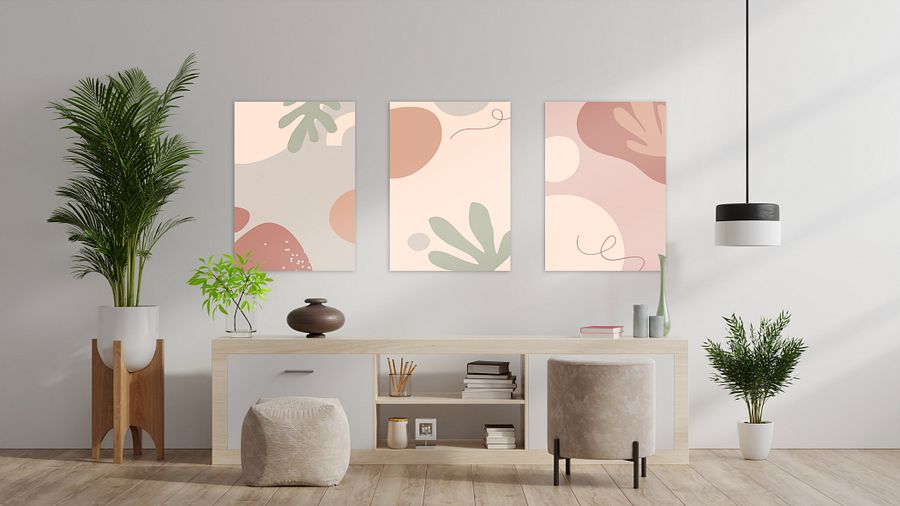 Boho abstract wall art — boho wall decor, aesthetic poster product image (3)