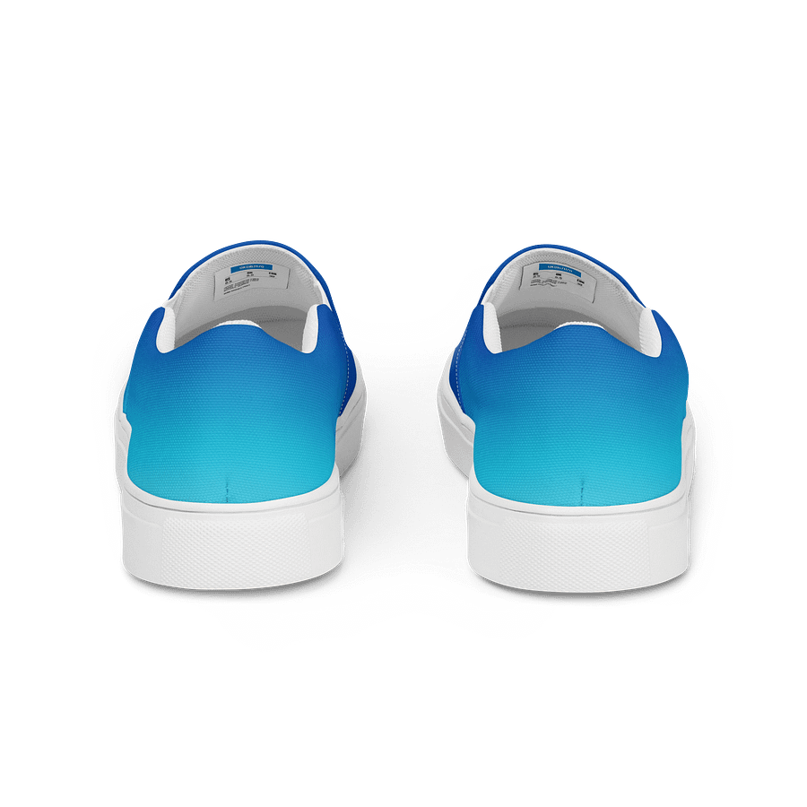 Azure Gradient Men's Slip-On Canvas Shoes product image (4)