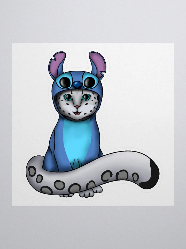 Snow Meow Stitch 2 Sticker product image (1)