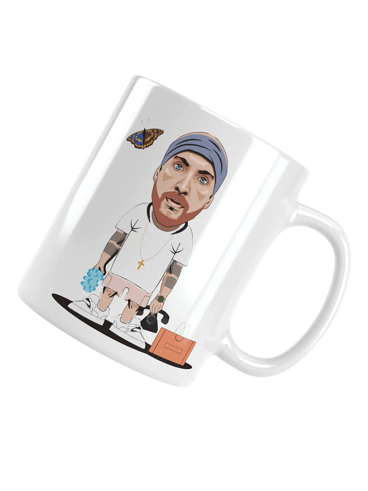 DAVID ASPHALT - WEIßE GLÄNZENDE TASSE product image (2)