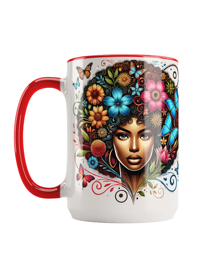 VEDENS Curly Floral Whimsy Ceramic Mug product image (2)