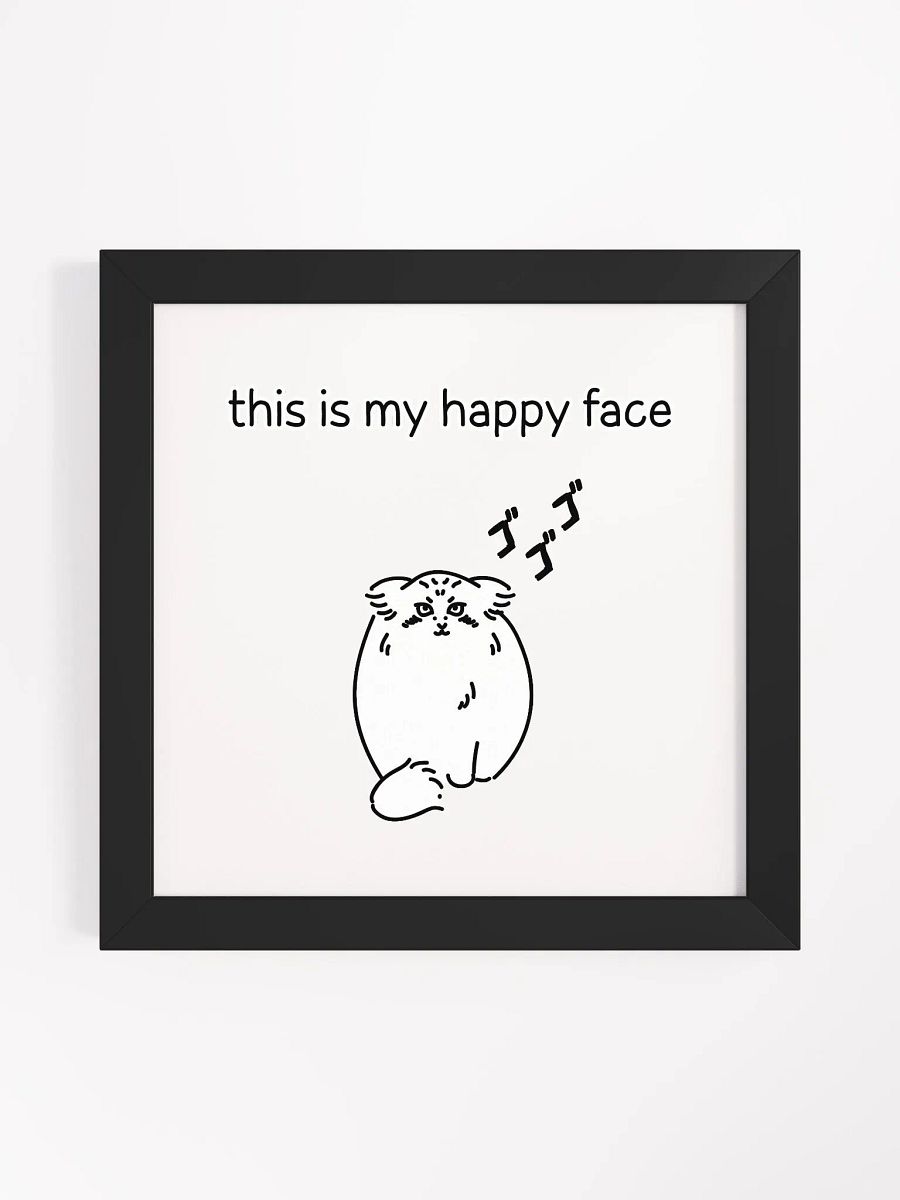 This Is My Happy Face - Framed Print product image (3)