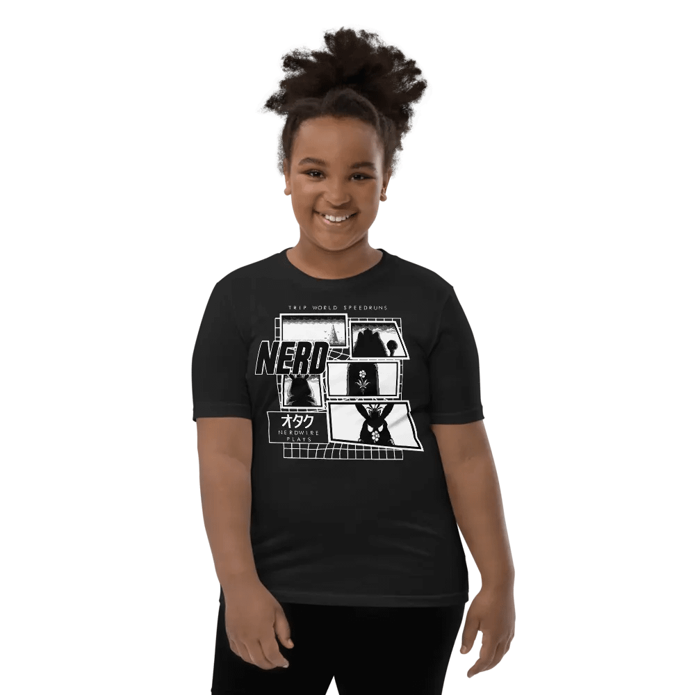 Trip World Speedruns Crew Neck Youth T-Shirt product image (10)