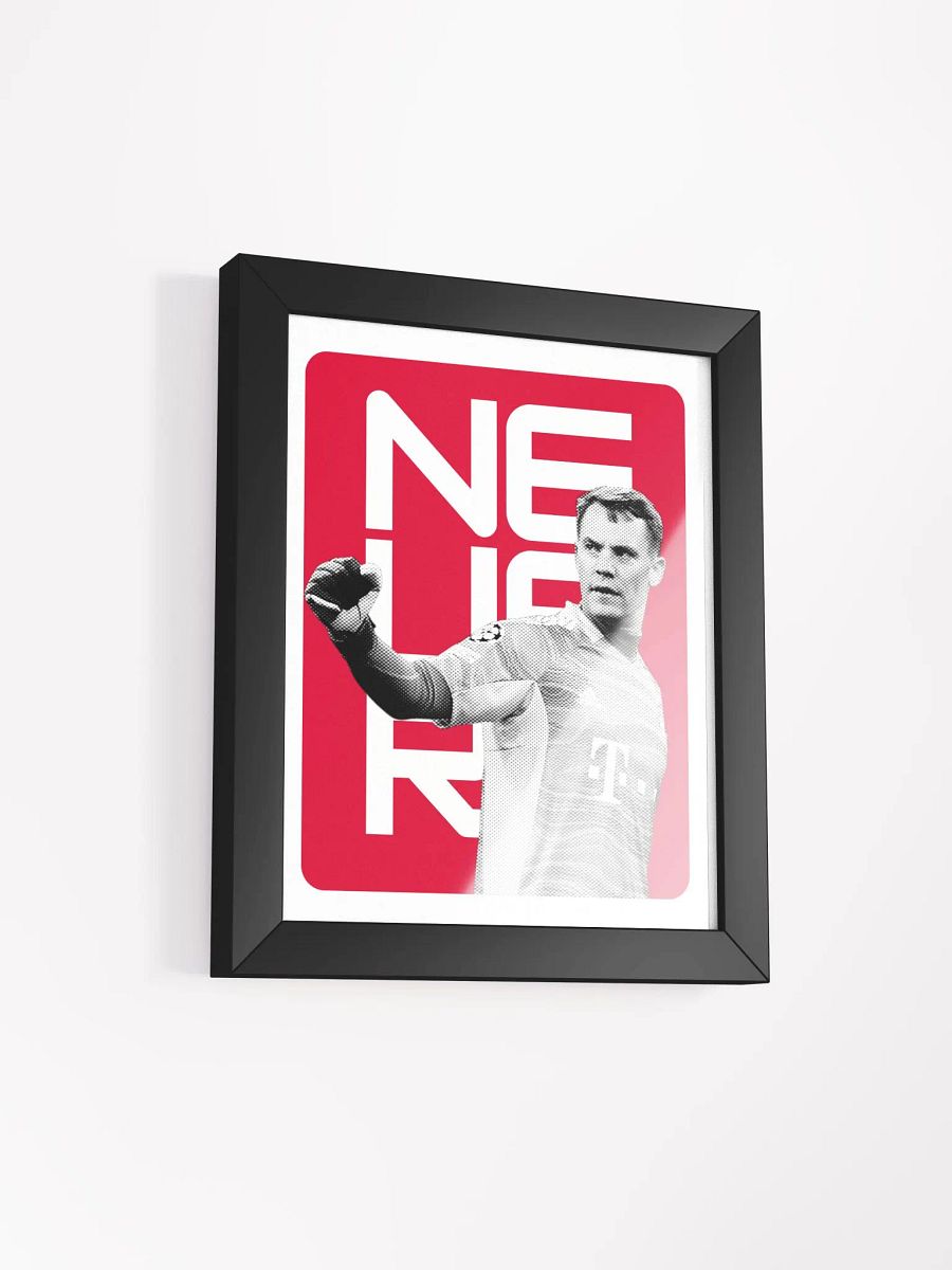 Manuel Neuer BW Bayern Munich Name Art Framed Print product image (4)