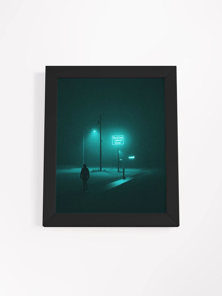 "Healing takes time" Framed Poster product image (10)