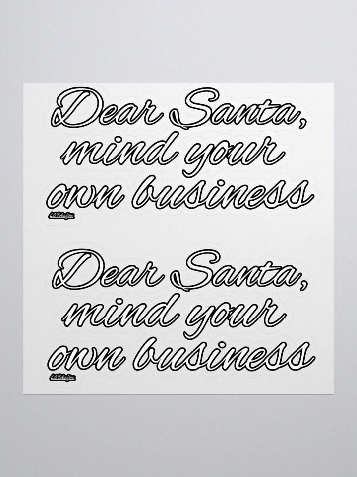 DEAR SANTA, MIND YOUR OWN BUSINESS product image (1)