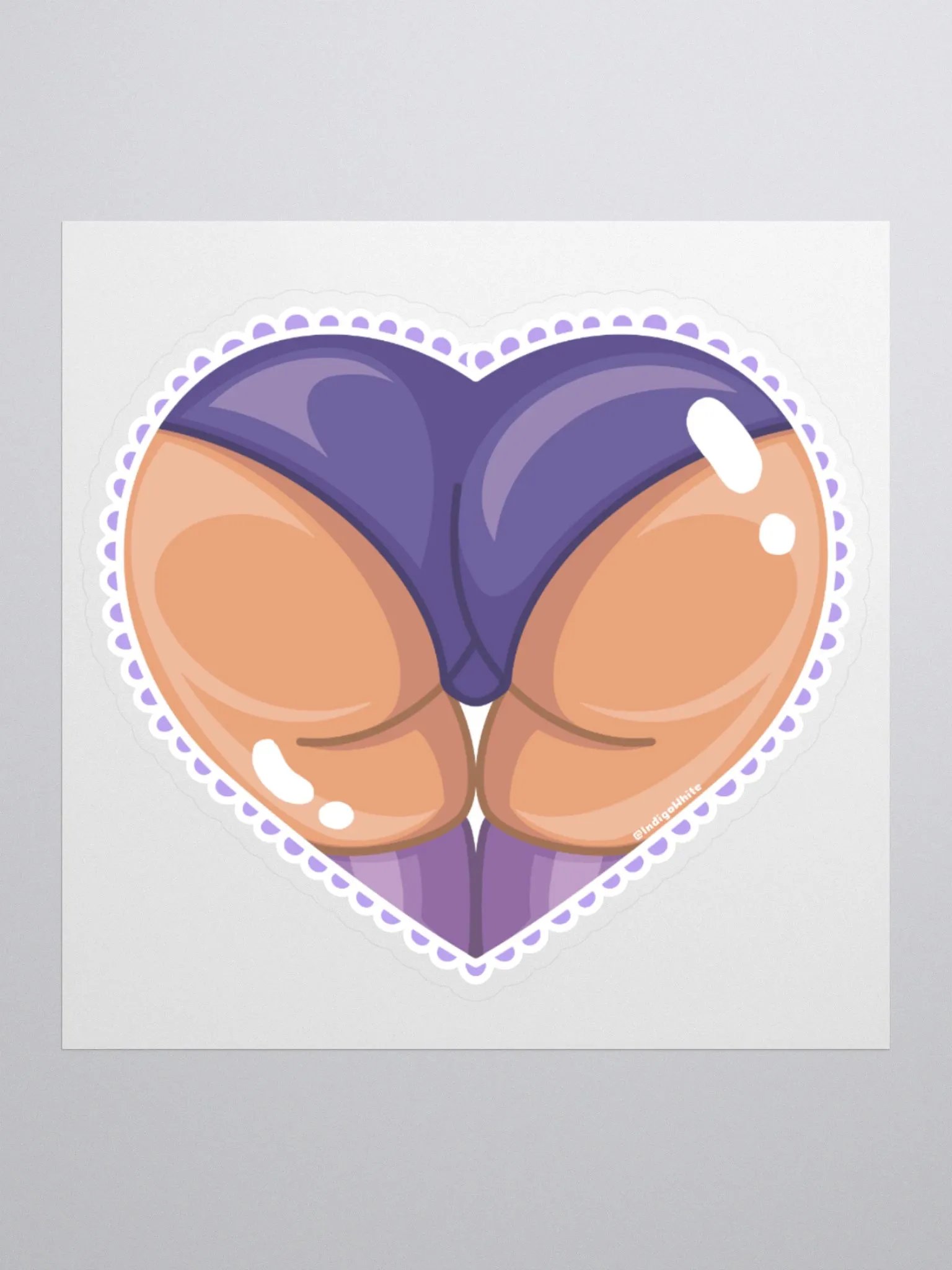 Purple Heart Booty Sticker product image (2)