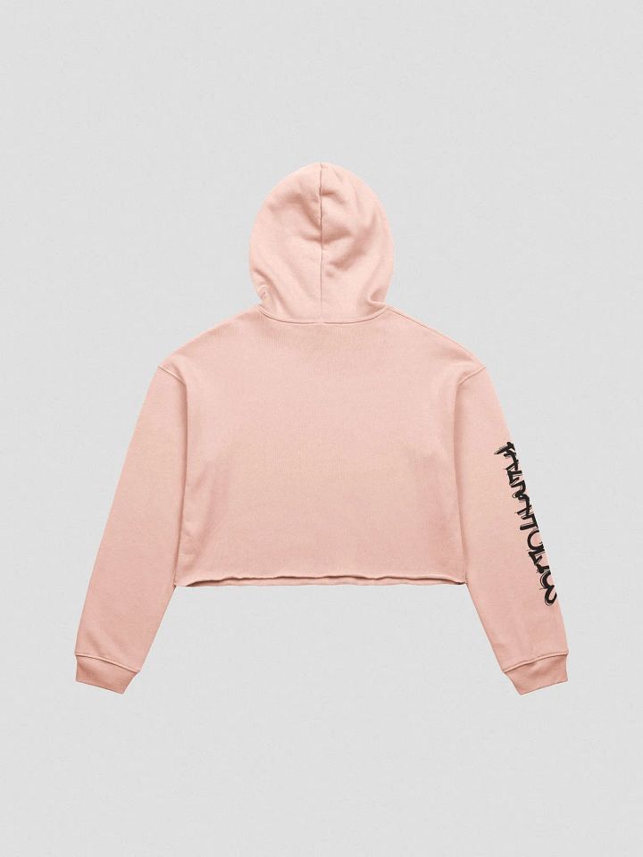 T4P Crop-Hoodie Beige/Black (Bella+Canvas Fleece Crop Hoodie) product image (2)