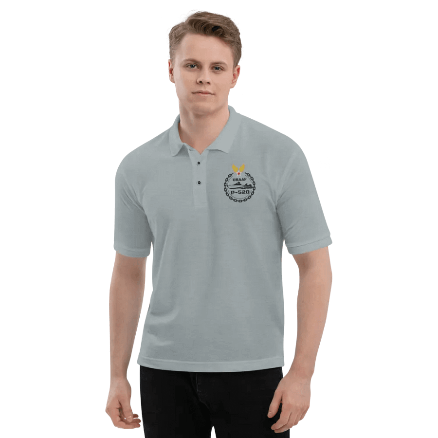 Polo Shirt with Black USAAF P-520 Embroidered Logo product image (19)
