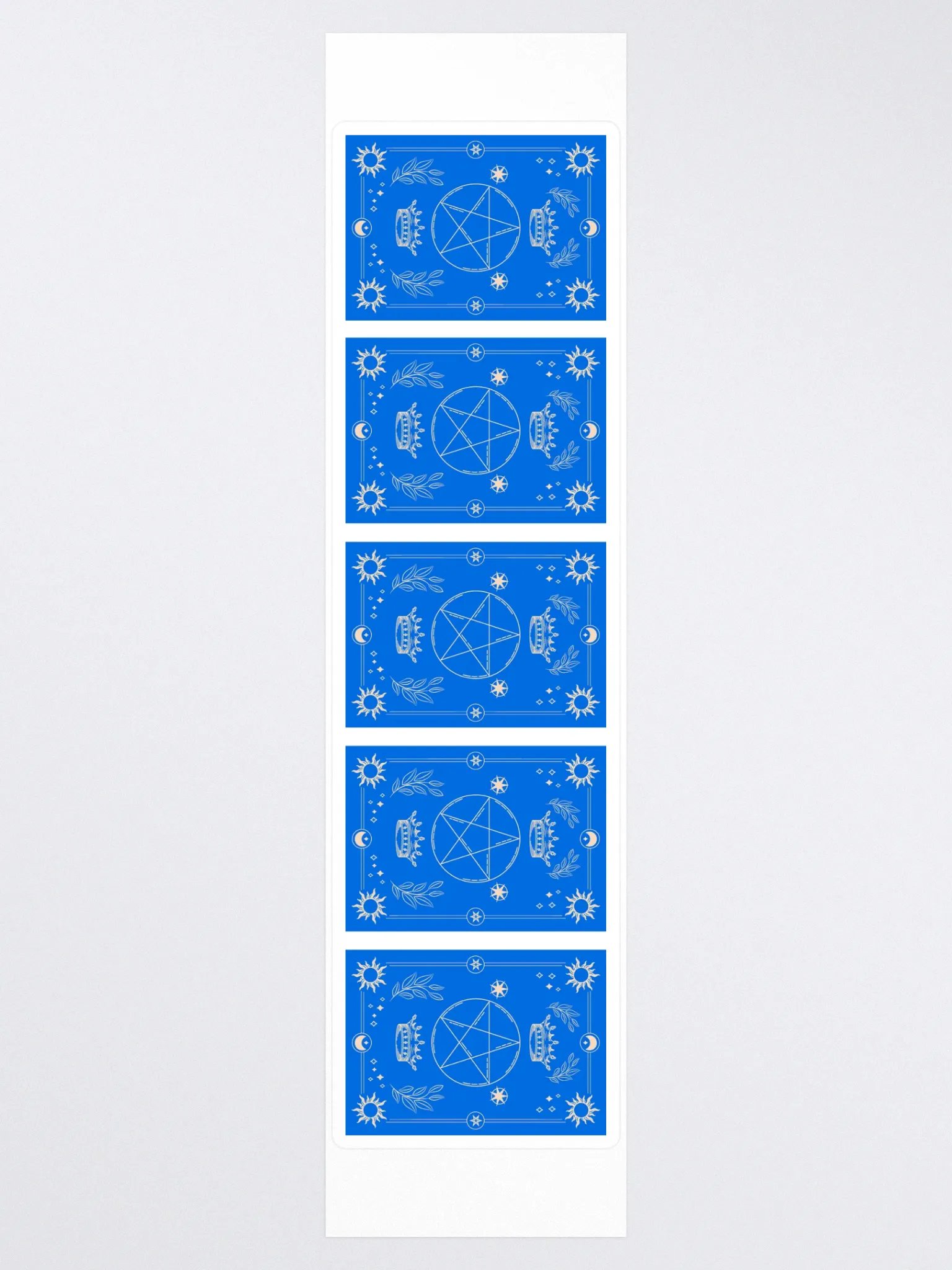 Crown and Pentagram Blue Tarot Card Sticker Set product image (3)