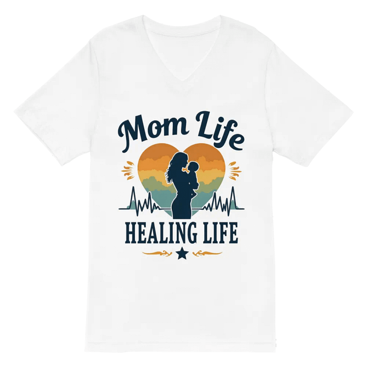 Sunset Mom Life V-Neck Tee product image (2)