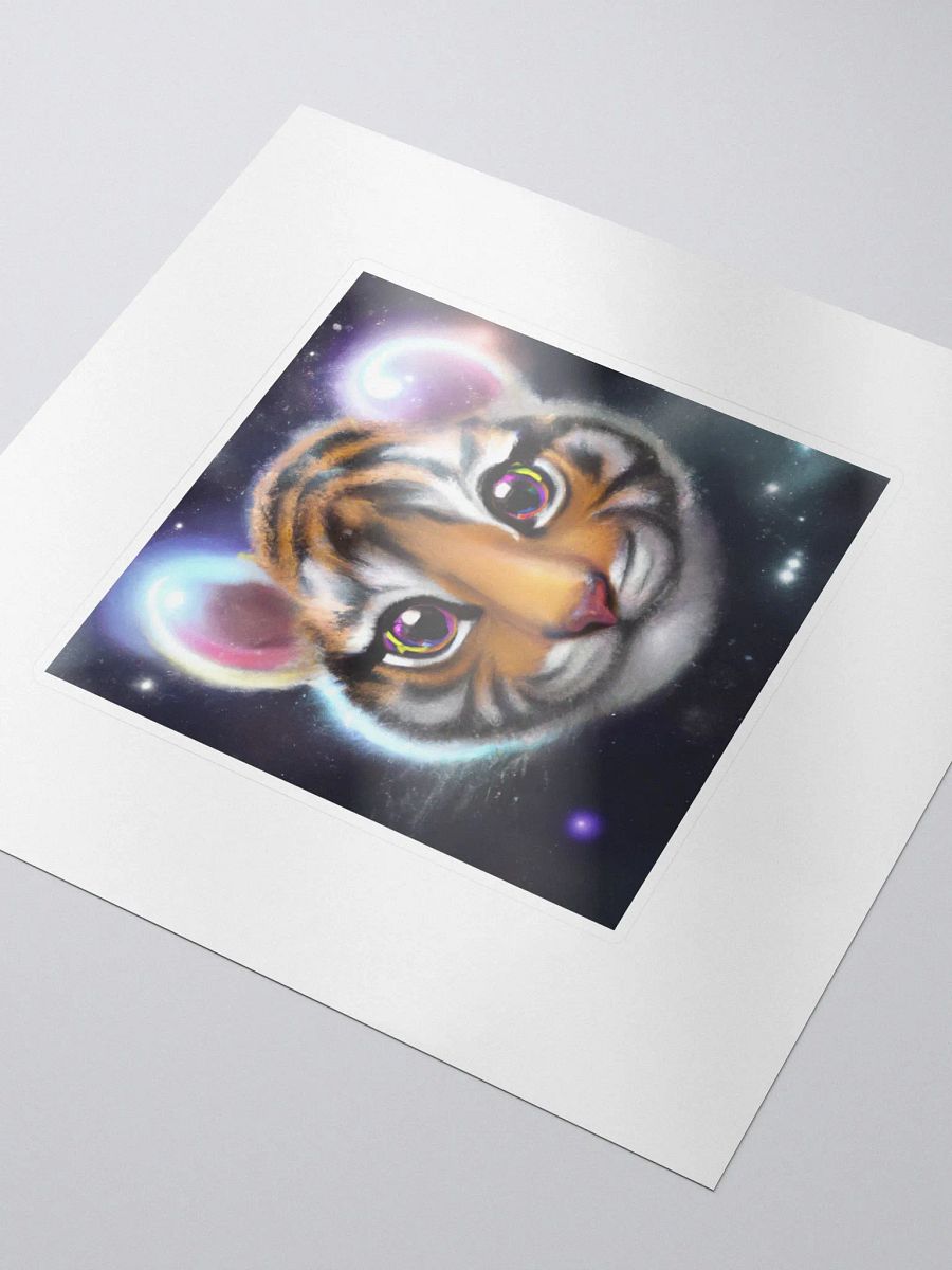 Cute Galactic Tiger Alpha Sticker product image (3)