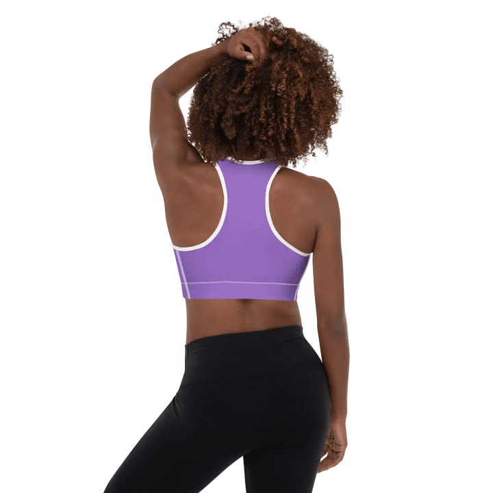 Plain Color Amethyst Padded Sports Bra product image (2)