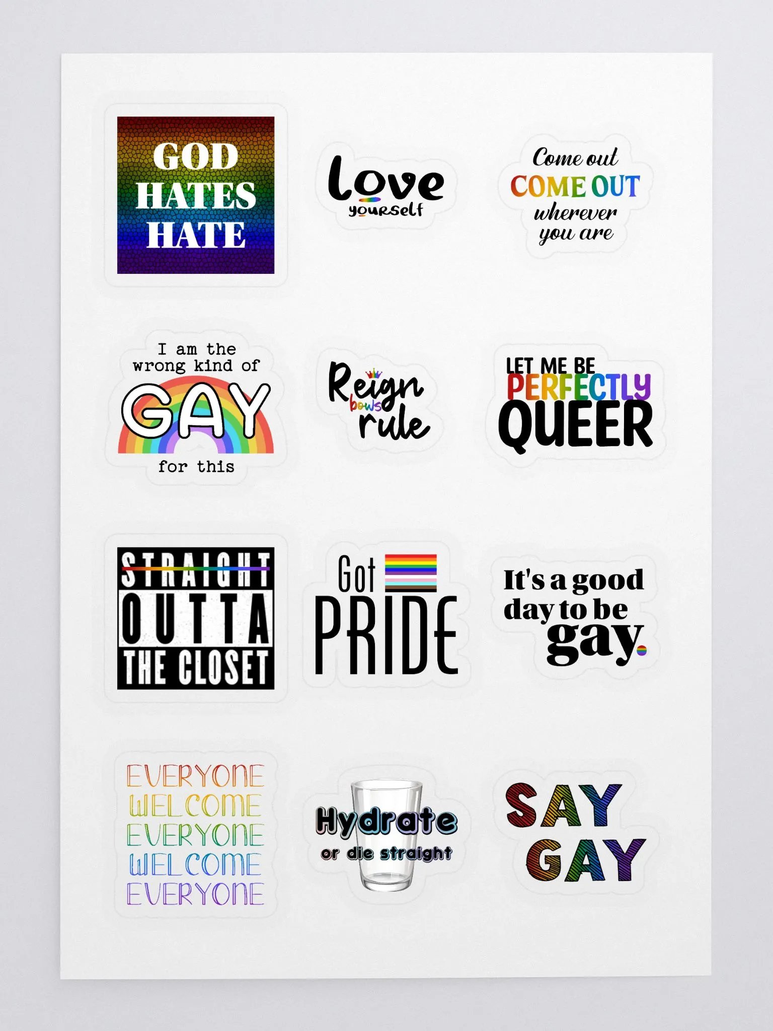 LGBT+ Pride (sticker sheet) product image (3)