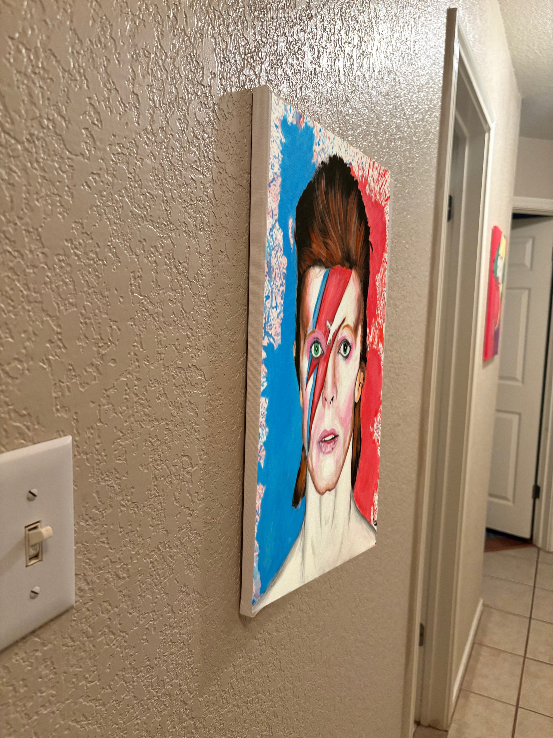 Canvas Prints “David Bowie Splatter Art Painting” product image (3)