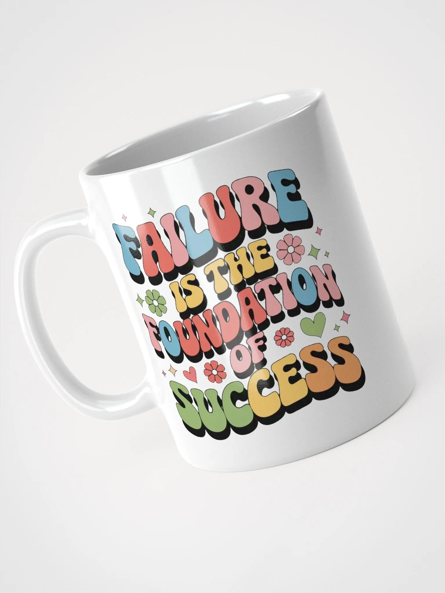 "Failure is the Foundation To Success" #Motivational Glossy White Mug product image (8)