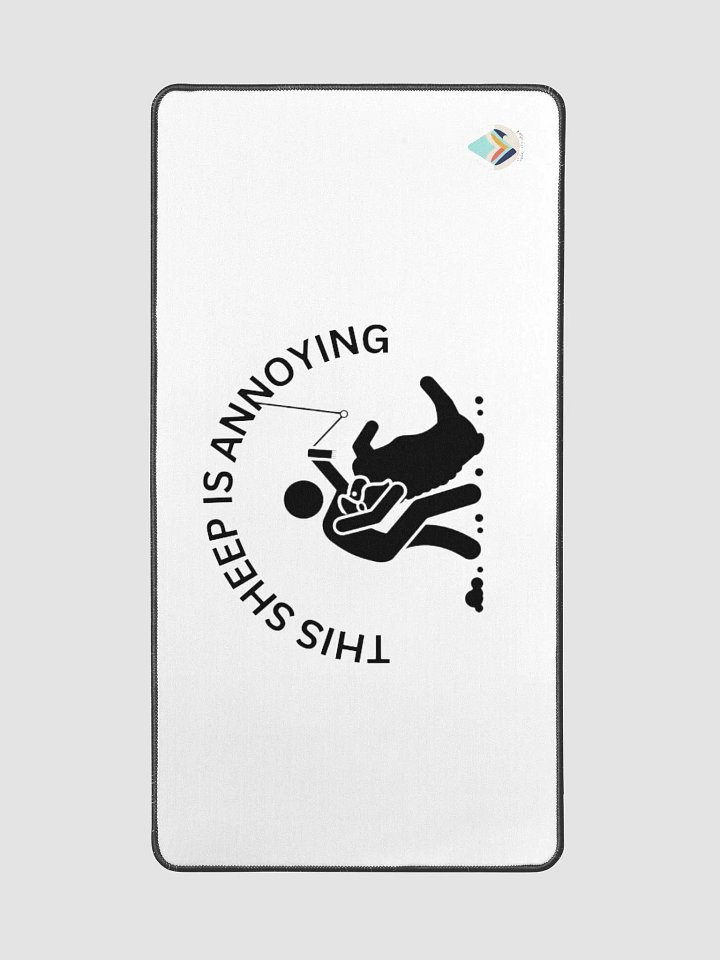 "This Sheep Is Annoying Desk Mat - 15.5" x 31.5" product image (2)