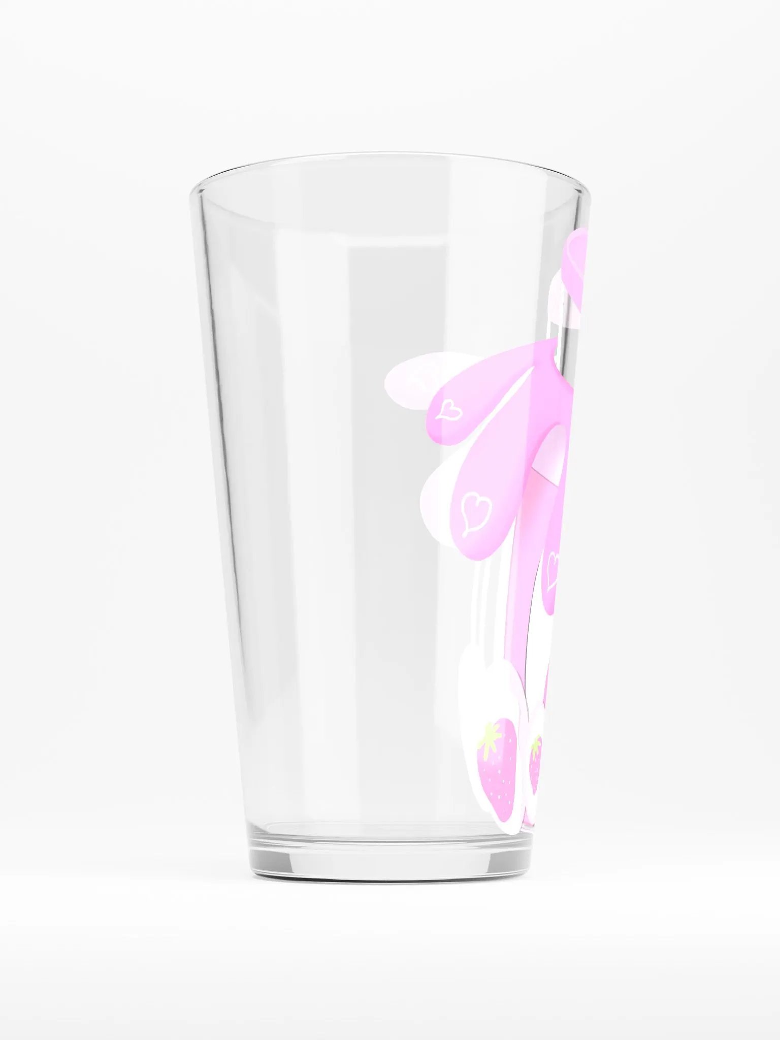 Strawberry Milk? heart - glass product image (2)