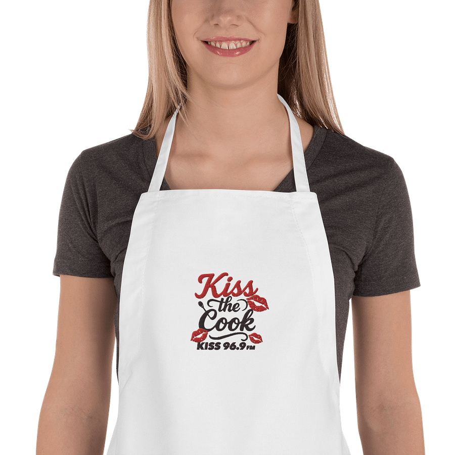 KISS the Cook White Apron product image (1)