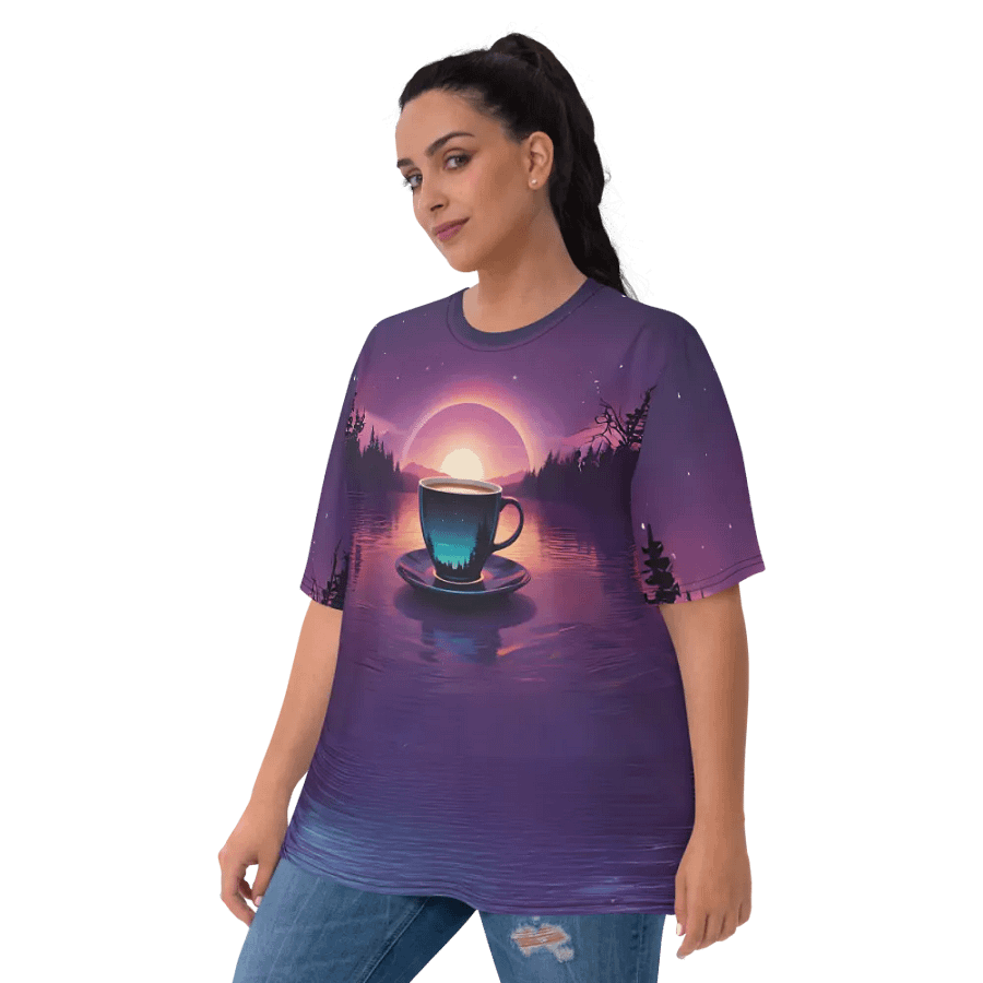 Coffee Sunset All Over Print T-shirt product image (10)