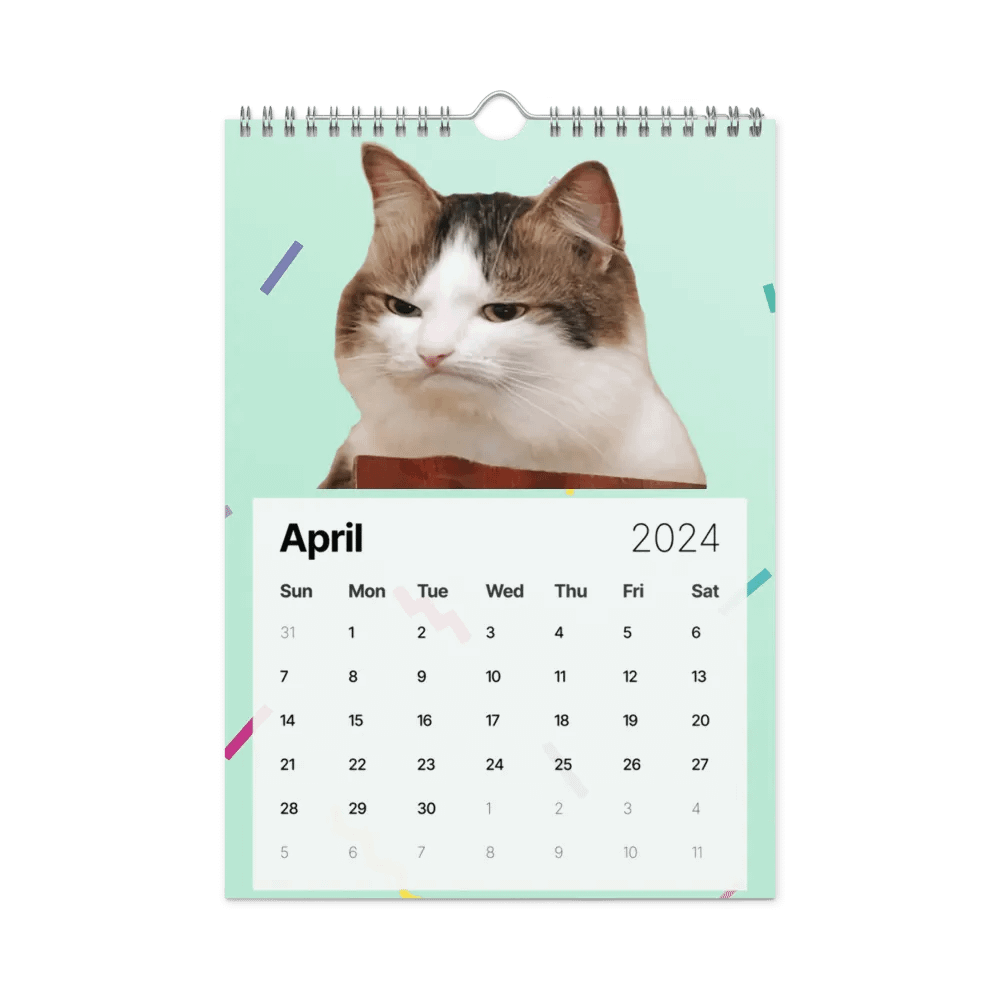 Wall Calendar (2024): Meme Cats product image (2)