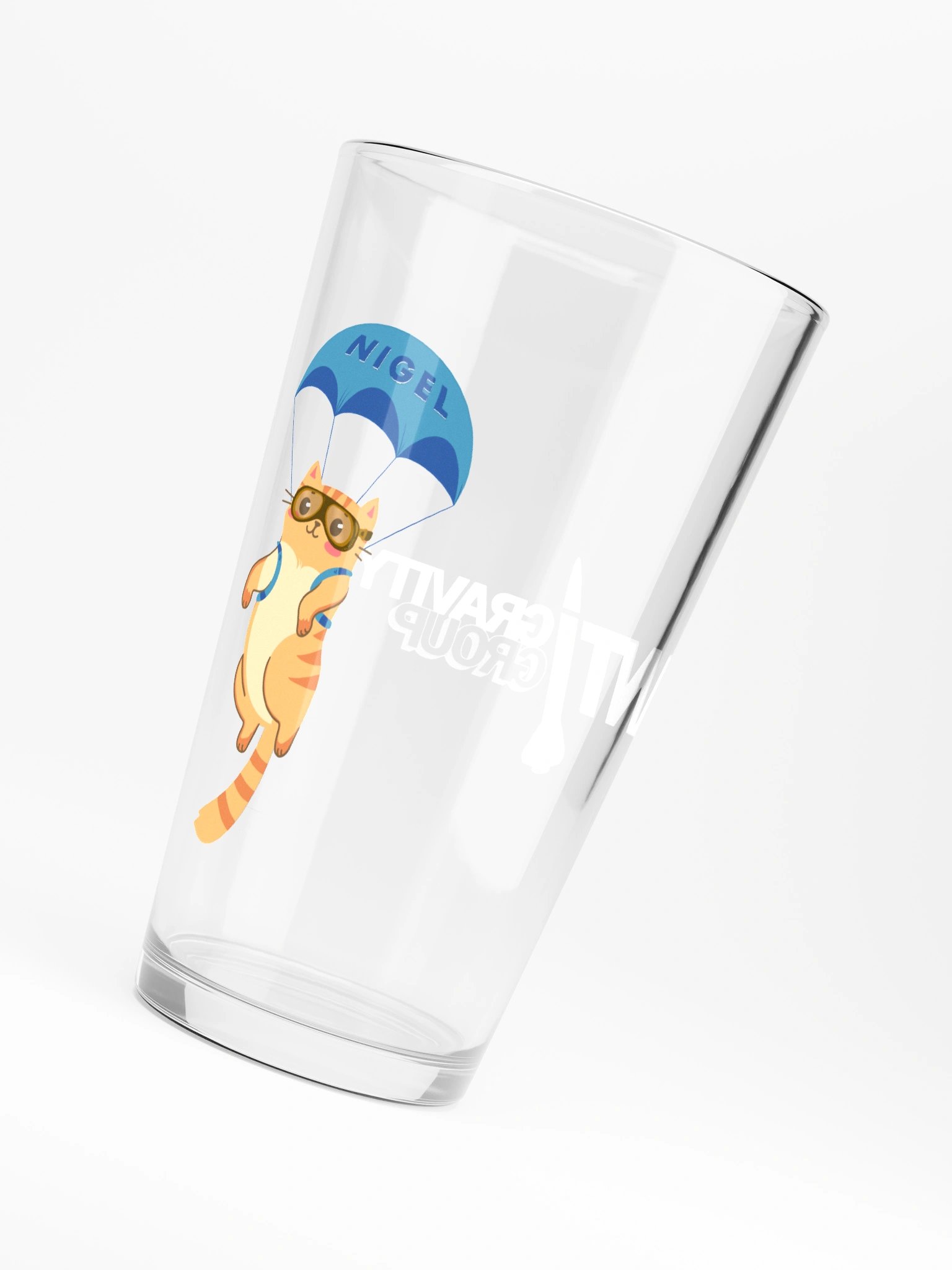 Nigel's Parachuting Cat Shaker Pint Glass product image (6)